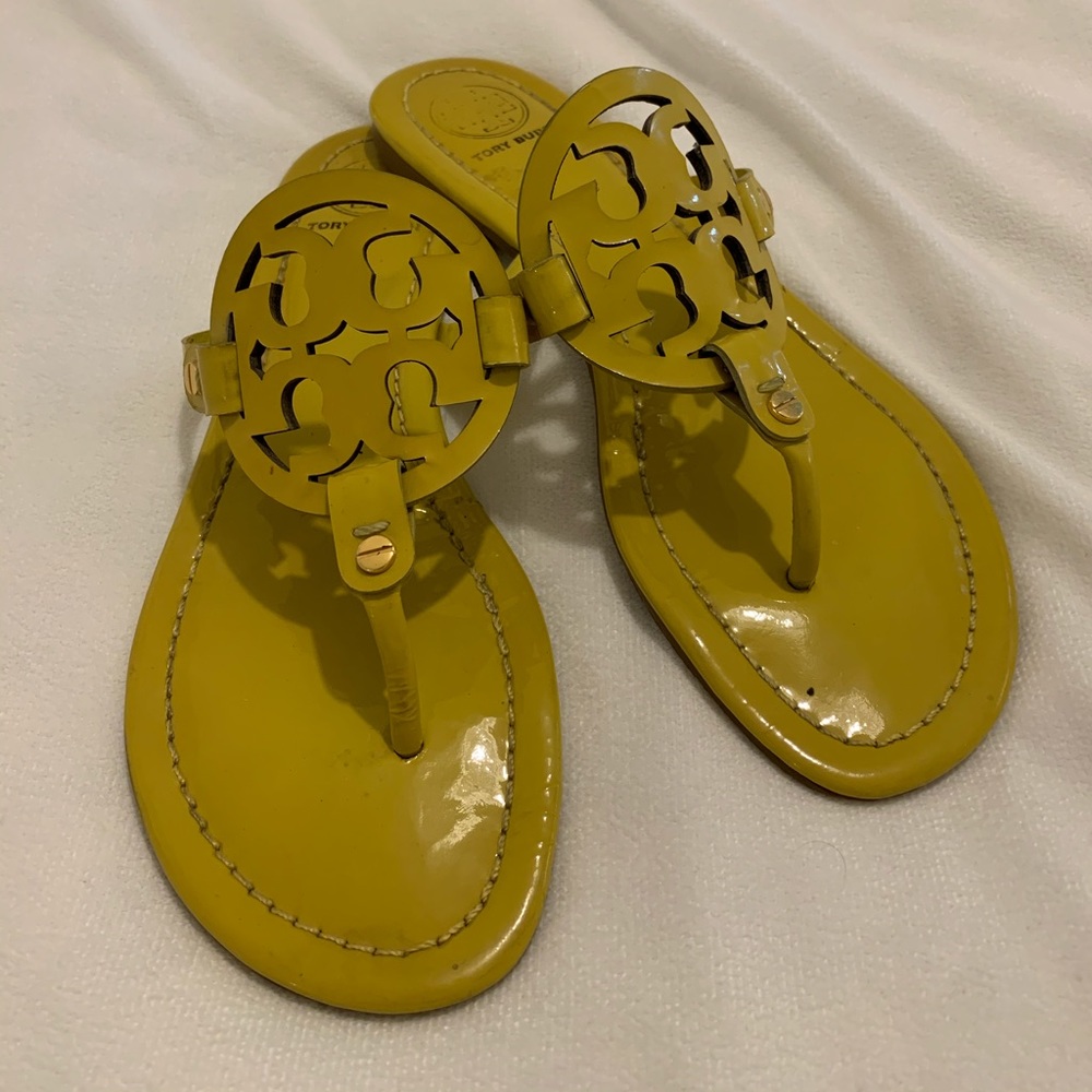 Tory Burch yellow Miller sandals